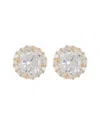 Adornia 14k Over Silver Halo Studs