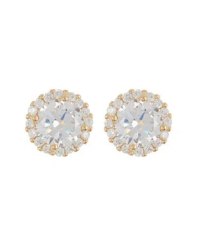 Adornia 14k Over Silver Halo Studs