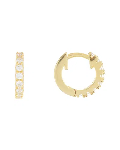 Adornia 14k Over Silver Huggie Earrings