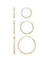 Adornia 14k Over Silver Set Of 3 Endless Hoop Earrings