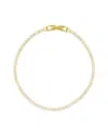 Adornia 14k Plated 7 Micro Tennis Bracelet