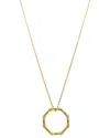 Adornia 14k Plated Bamboo Necklace In Gold