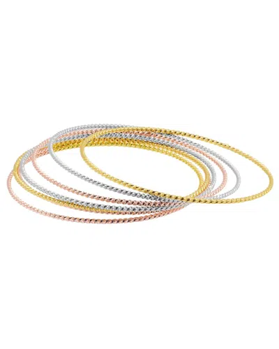 Adornia 14k Plated Bangle Bracelet In Multi