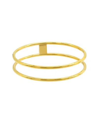 Adornia 14k Plated Bangle Bracelet In Gold