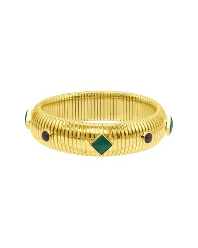 Adornia 14k Plated Bangle Bracelet In Gold
