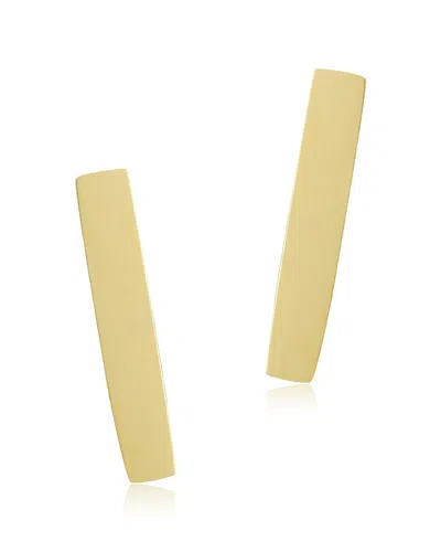 Adornia 14k Plated Bar Studs