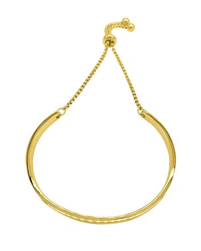 Adornia 14k Plated Bolo Bracelet In Gold