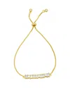 ADORNIA ADORNIA 14K PLATED BOLO BRACELET