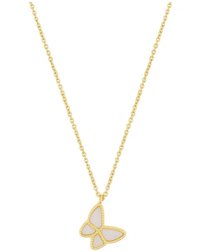 ADORNIA ADORNIA 14K PLATED BUTTERFLY NECKLACE