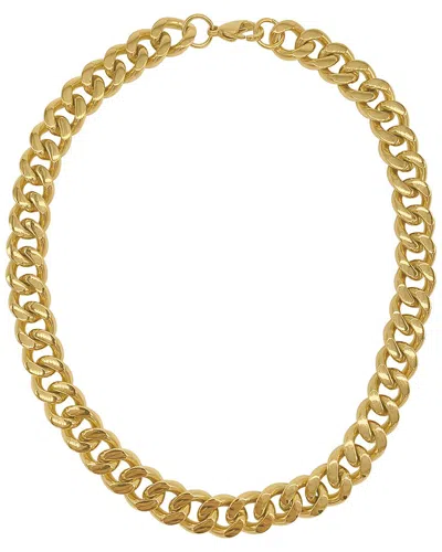 Adornia 14k Gold Plated Curb Chain Necklace