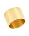 Adornia 14k Plated Cigar Band Ring Def No Color