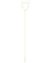 Adornia 14k Gold Plated Adjustable Cz Heart Y-necklace