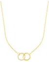Adornia Adjustable Cubic Zirconia Pave Rings Necklace