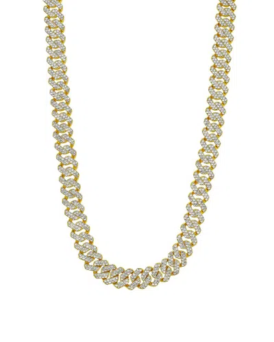 Adornia 14k Plated Cz Chain Necklace In Gold