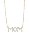 Adornia Gold Cubic Zirconia Mom Necklace In Gold