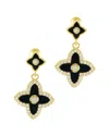 Adornia 14k Plated Dangle Earrings In Black