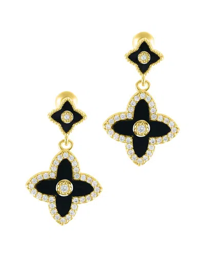 Adornia 14k Plated Dangle Earrings In Black