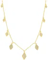 Adornia Gold Cubic Zirconia Diamond Drop Confetti Necklace