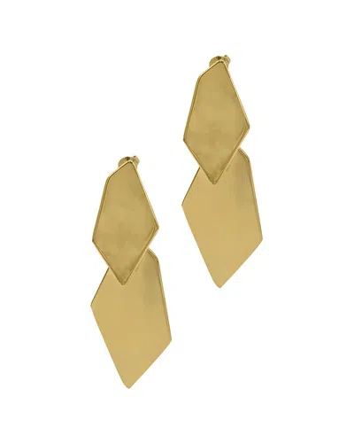 Adornia 14k Gold Plated Diamond Shape Drop Earrings