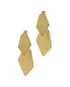 Adornia 14k Gold Plated Diamond Shape Drop Earrings