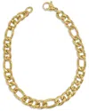 Adornia 14k Plated Figaro Bracelet