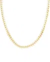 Adornia 14k Plated Fishtail Chain Adjustable Choker Necklace In Gold