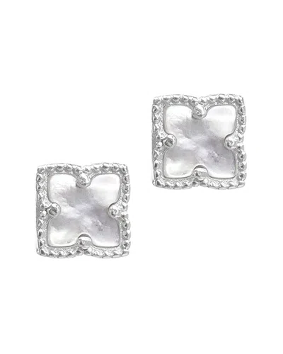 ADORNIA ADORNIA 14K PLATED FLOWER STUDS