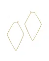 Adornia 14k Plated Geometric Hoops