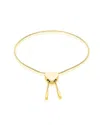 Adornia 14k Yellow Gold Brass Heart Bolo Bracelet