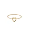 Adornia 14k Plated Heart Knot Ring In Gold