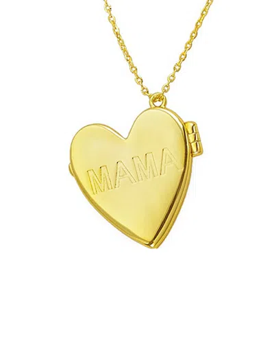 Adornia 14k Plated Heart Locket Necklace