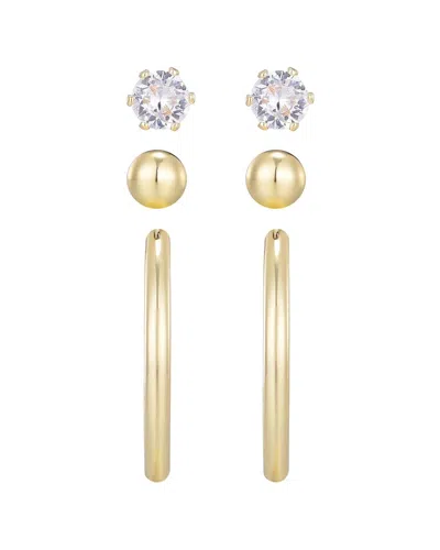 ADORNIA ADORNIA 14K PLATED HOOP