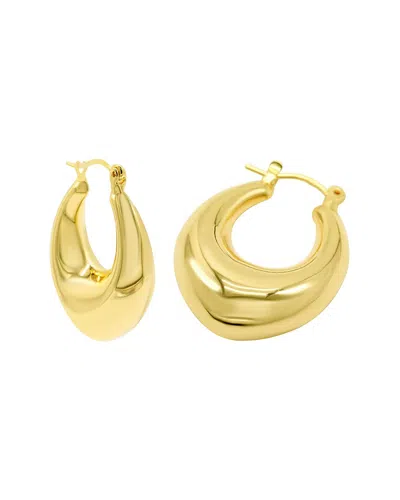 Adornia 14k Plated Hoops In Gold