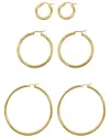 Adornia 14k Plated Hoops No Color No Color In Gold