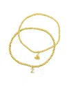 Adornia 14k Plated Initial Bracelet