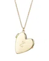 Adornia 14k Plated Initial Heart Locket Necklace In Gold