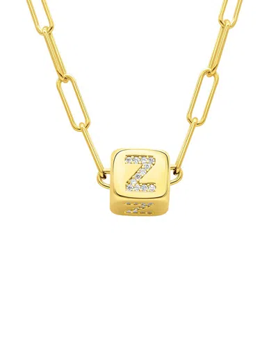 Adornia 14k Plated Initial Necklace In Gold