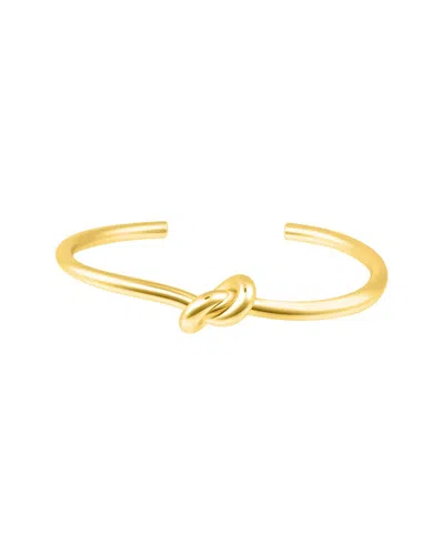 ADORNIA ADORNIA 14K PLATED KNOT CUFF BRACELET