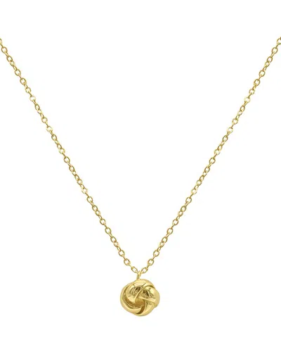 Adornia 14k Plated Knot Pendant Necklace In Gold