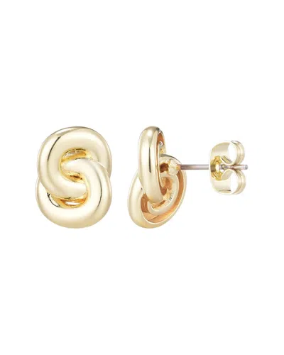 ADORNIA ADORNIA 14K PLATED KNOT STUDS EARRINGS