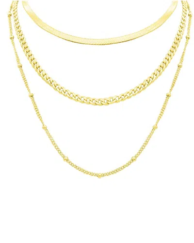 Adornia 14k Plated Layered Necklace