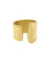 Adornia Tarnish Resistant 14k Gold Plated Tall Open Band Ring