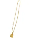 Adornia 14k Plated Paperclip Pendant Necklace