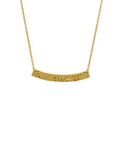 Adornia 14k Plated Pendant Necklace In Black
