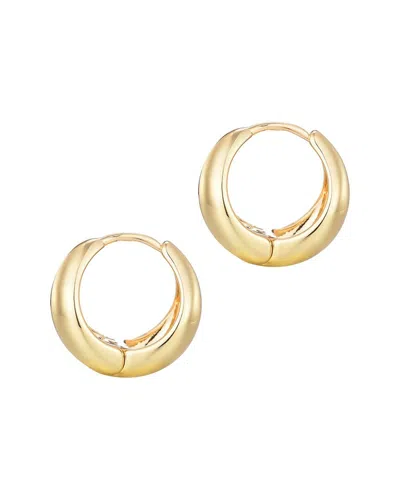Adornia 14k Plated Purse Hoop Earrings In Gold