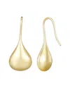 Adornia 14k Plated Rain Drop Wire Earrings In Gold