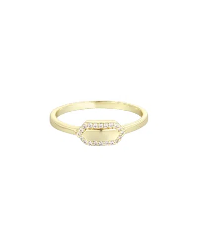 Adornia 14k Plated Ring In Gold