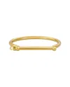 Adornia 14k Plated Screw Cuff Bracelet In Gold