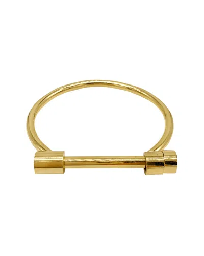Adornia 14k Plated Screw Cuff Bracelet