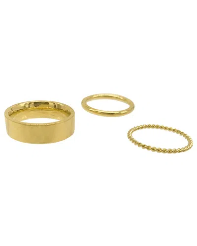 ADORNIA ADORNIA 14K PLATED STACKING RING